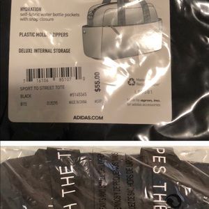 Black adidas duffel bag